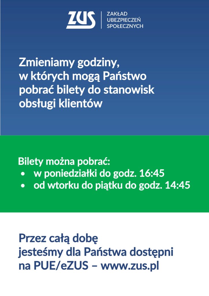 Ważna zmiana w sposobie obsługi klientów w ZUS od nowego roku!